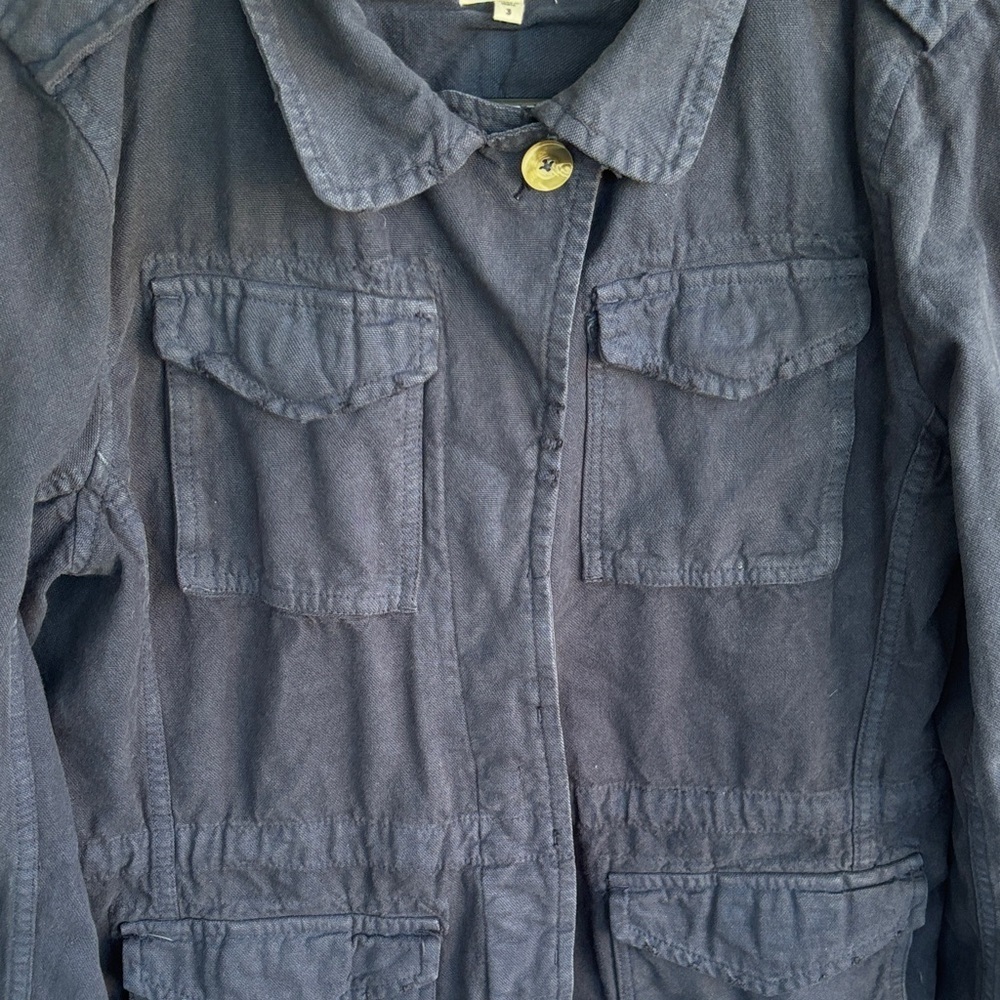 Sundry Utility Cotton Street Navy Blue Utility Jacket sz L/12 - Picture 4 of 9